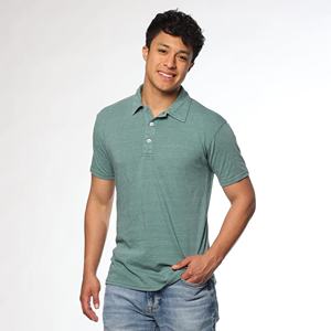 Camiseta Polo de algodón para hombre de algodón 220 gramos Peso de la tela Método de tejido de punto - Product Image 3