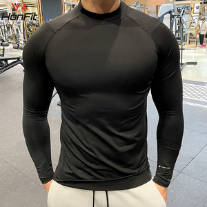 Quick Dry Sport T <b>Shirt</b> for Men Compression T <b>shirts</b> Custom Logo Breathable Tights Compression Breathable Athletic Gym T <b>Shirt</b> - Product Image 6