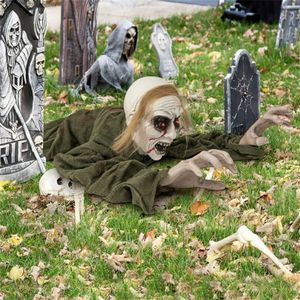 Decorazioni di Halloween a tema zombie con occhi luminosi e suoni spaventosi, ornamento festivo per decorazioni di Halloween - Product Image 6