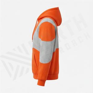 Sweat à capuche pour homme, en tricot, surdimensionné, couleur personnalisée, respirant, 100% impression de votre logo de marque, pull en molleton, streetwear - Product Image 3
