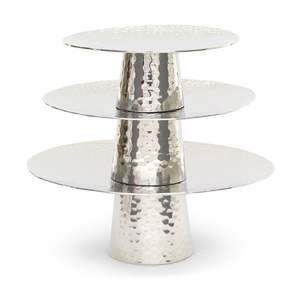Soporte de metal de lujo para tartas, para decoración de mesa de postres en bodas y cumpleaños, con base de pedestal elegante. - Product Image 2