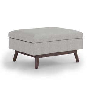 Owen Cloud Grey Pouf Contenitore con Funzione Tavolino da Caffè, Sgabelli e Pouf Eleganti - Product Image 1