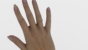 Anillo de Diamantes de Corte Baguette de Oro de 18K de Lujo, Anillo de Eternidad Completo, Anillos de Boda de Corte Vertical, Anillo Apilable, Joyería Fina, Regalo para Mujer - Product Image 5