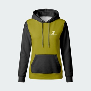 Sudaderas con Capucha para Mujer, MOQ Bajo, Logotipo Personalizado, Precio Razonable, Color Sólido, Corte Regular, Manga Larga, Bolsillo Delantero, 100% Algodón - Product Image 1