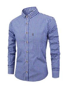 Chemise habillée homme automne à manches longues en satin doux, motif imprimé de qualité supérieure, respirante, décontractée et formelle, avec logo personnalisé - Product Image 4