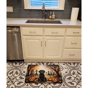 Chocolate Labrador Retriever espeluznante Halloween memoria espuma cocina Mat máquina lavable antifatiga Halloween vacaciones suministros - Product Image 2