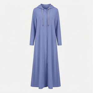 2025 OEM Kimono Abaya pour femmes musulmanes, en tissu polyester épais, doux et très extensible, col en V, manches longues, pour fêtes, Ramadan, mariages - Product Image 1