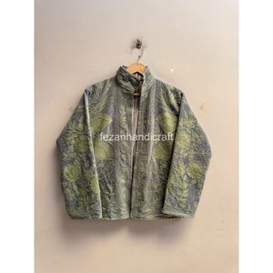 Wholsale Suzani <b>Velvet</b> Jacket Floral Embroidery Jacket Inside Cotton Lining Unisex Coat <b>Blazer</b> Winter Jacket Boho Hippi Style - Product Image 1