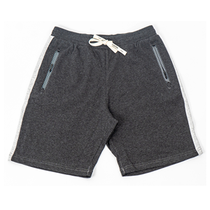 Shorts Bermuda en coton pour homme, couleur unie, taille à cordon de serrage, bande latérale, vêtements de sport décontractés - Product Image 1