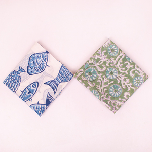 Craftjaipur Women's Boho Style Cotton Multi-Color Bandana Scarf Block Printed Handmade Soft <b>Head</b> Neck Band Face Protection <b>Cover</b> - Product Image 3