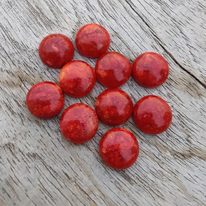 Cabujón de Unakita Roja Natural, Redonda, Grado AAA, Piedra Preciosa Certificada por Terceros para Joyería, Disponible en Todos los Tamaños - Product Image 5