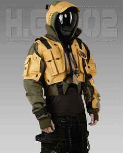 High Quality Canvas Thin Tech Wear Crop Top Style Hooded Waterproof Winter Cyberpunk Tactical <b>Jacket</b> with Front Pocket for Men - Product Image 6