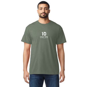 Camiseta para Hombre, Color Verde Jaspeado, Personalizada, de Algodón, Manga Corta, Cuello Redondo, Prenda Lisa para Venta al Por Mayor - Product Image 2