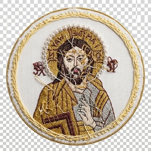 Écusson religieux personnalisé en or Zardosi, broderie à la main en fils métalliques, badge icône pour vêtements sacrés et tenues cérémonielles traditionnelles - Product Image 3