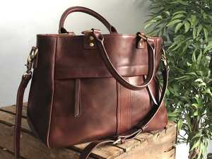 Sac à main pour ordinateur portable en cuir Crazy Horse vintage de luxe pour homme, sac de voyage à bandoulière de créateur, sac fourre-tout de bureau LTB-0257 - Product Image 3