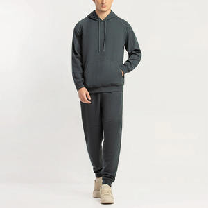 Survêtement en molleton de coton personnalisé pour homme, tenue d'entraînement athlétique, marque privée OEM ODM, vêtements de sport - Product Image 1