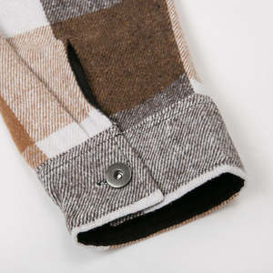 Camisas de Franela a Cuadros para Hombre, Estilo Nuevo, 100% Algodón, Transpirables, de Manga Larga, con Logotipo Personalizado - Product Image 2