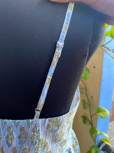 Vestido indio 100% algodón estampado a mano, túnica floral y vestido largo bordado estilo maxi informal para mujer - Product Image 3