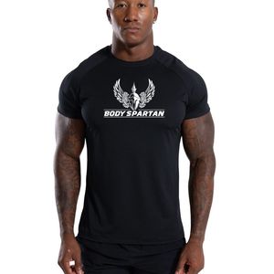 T-shirt de sport noir pour homme en coton premium, col rond, performance, entraînement en salle de sport, fitness, décontracté, à porter au quotidien - Product Image 3