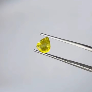 Zafiro Amarillo Natural de Grado AAA, Corte Pera, 1.44ct, Certificado IGI para Joyería - Product Image 2