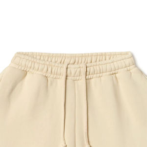 Pantalon droit plissé à taille mi-haute en coton et lin léger et écologique pour femme, collection Printemps/Été, élastique, coloré et délavé - Product Image 4