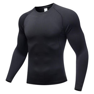 Camisetas de Compresión Deportivas para Gimnasio, Precio al por Mayor, Manga Larga, Anti-UV, Transpirables, Elásticas, para Hombres, Fitness, MMA, BJJ - Product Image 2