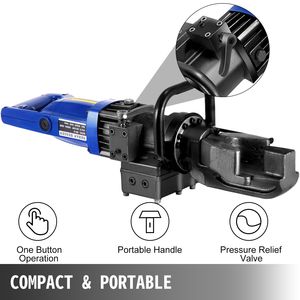 Piegatrice Elettrica Portatile da 900W per Tondini in Acciaio e Corde Metalliche da 5/8 Pollici (16mm) - Macchina per Bordatura - Product Image 4