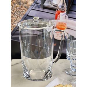 Caraffa per Acqua in Plastica Infrangibile da 2,75 Quarti con Design Ovale a Halo, Caraffa per Succo Senza BPA con Beccuccio - Product Image 4