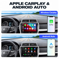 HANTUE Autoradio Android 9 pouces 1280x720 TS7 4 cœurs 4 Go de RAM avec aide au recul CarPlay sans fil Autoradio Android 9 pouces