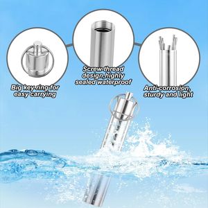 Portastuzzicadenti Portatile in Metallo con 10 Stuzzicadenti Riutilizzabili in Acciaio Inossidabile, Custodia Impermeabile per Denti - Product Image 2