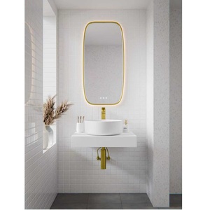 Apartment Online Technical <b>Support</b> LED Flow Touch Switch Wall Hanging Modern Salon Organic Rectangular 2 Years Warranty Mirror - Product Image 5