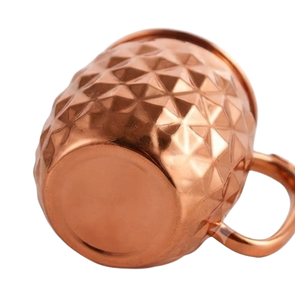 Vaso Julep de Cobre Pulido Brillante, Diseño Moderno, para el Hogar, para Servir Bebidas con Hielo Picado y Cócteles - Product Image 3