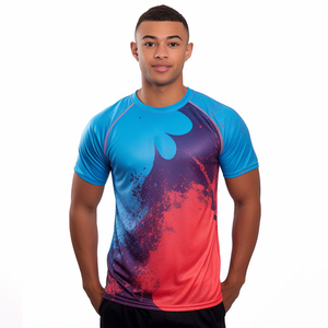 Camiseta Deportiva de Running con Sublimación 3D Personalizada Elite, Malla de Poliéster de Secado Rápido, Manga Corta, Ropa Deportiva Ecológica - Product Image 1