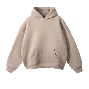 Sweat-shirt en molleton de coton surdimensionné avec logo personnalisé pour homme - Product Image 1