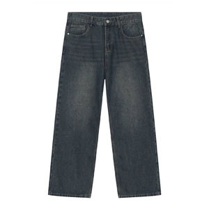 Nuevos Pantalones Vaqueros de Mezclilla para Hombre, Personalizados, Lavados, de Corte Recto, a la Moda - Product Image 3