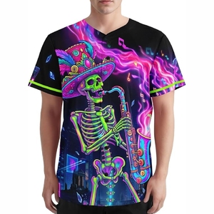 Maillot de baseball sublimé, t-shirt athlétique personnalisé imprimé avec tissu à séchage rapide et absorbant la transpiration - Product Image 4