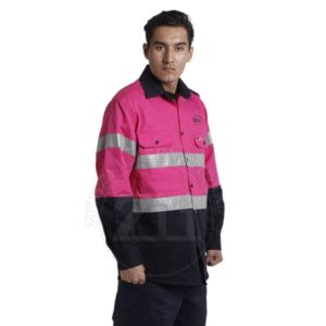 Welding Suit 6.5oz 100%Cotton <b>Long</b> Sleeve Flame-Retardant Anti-static Pearl Snaps Plaid Welding Smelting NFPA2112 Flash Safety - Product Image 3