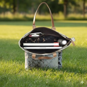 Bolso Tote de Cuero Genuino para Oficina, Estilo Vintage, Gran Capacidad, Bolso de Hombro - Product Image 2