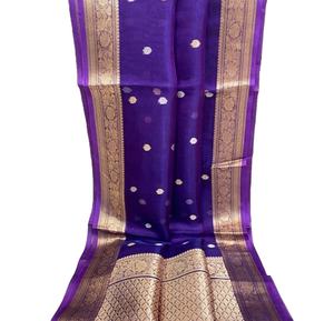 Saree en soie de coton ethnique/Saree en soie de coton pour vêtements de fête/Saree en soie de coton pour mariage Saree en soie de coton Kanchipuram - Product Image 3