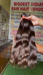 Indian Virgin Human Hair <b>Extensions</b> 150g Raw Unprocessed Machine Double Weft Loose Wave Weft Bundle Natural Color <b>for</b> <b>Braiding</b> - Product Image 3