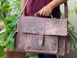 Real High Quality Business Laptop Briefcases Work Shoulder Computer <b>Handbags</b> Full Grain Genuine Leather Bag <b>for</b> <b>Man</b> Briefcase - Product Image 2