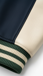 Vêtements authentiques de style américain durable avec doublure matelassée et lettres en chenille, vente en gros, athlétique - Product Image 5