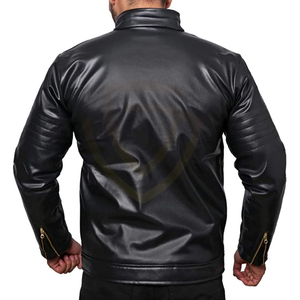 Chaqueta de Cuero Personalizable de Alta Calidad para Hombre, Estilo Motociclista, Chaqueta de Cuero Genuino para Invierno - Product Image 5