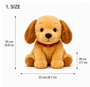 Peluche de perro, juguete de peluche suave, lindo muñeco de peluche de perro, juguete de peluche de perro de dibujos animados, juguete de peluche de cachorro para abrazar, peluche de perro kawaii, perro de peluche para dormir - Product Image 2