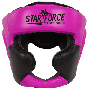 Casque de boxe rose Star Force International en PU, équipement de protection pour l'entraînement - Product Image 1