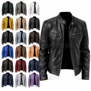 Vestes de motard unisexe en cuir de vachette 100% véritable, avec fermeture éclair YKK en laiton robuste, qualité supérieure, designs variés, fournisseur de confiance du Bangladesh - Product Image 1