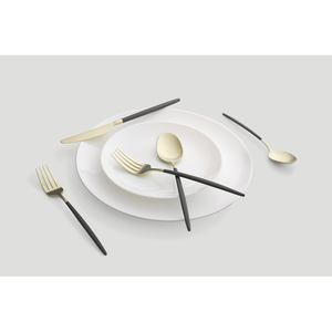 Ensemble de couverts en acier inoxydable de qualité supérieure, 5 pièces, luxe, cuillère, fourchette, couteau, finition miroir, vaisselle, couverts à prix avantageux - Product Image 2