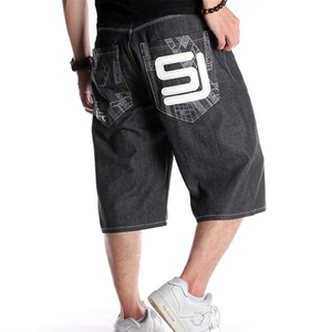 Shorts en jean délavé personnalisés style streetwear vintage coupe ample en coton – Fournisseur OEM - Product Image 5