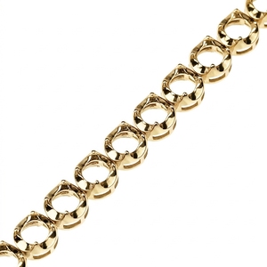 Montura de pulsera de tenis con engaste de corona de oro macizo de 10k, 14k, 18k, para oro de 10k, 14k, 18k, tamaños 2.5-4.0mm - Product Image 4