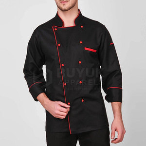 Chaqueta de Chef Profesional, Ventilada, Duradera, Transpirable, de Manga Larga, para Cocina, Restaurante, Bar, de Poliéster/Algodón - Product Image 3
